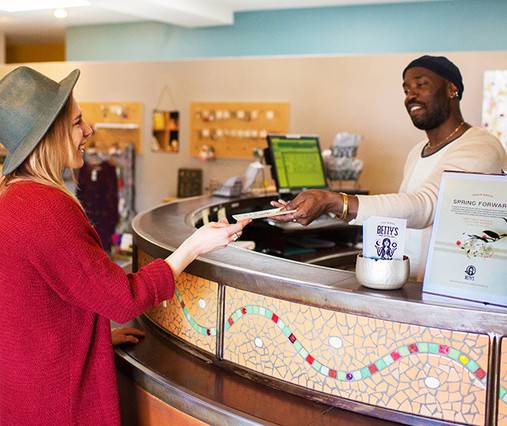Betty's features friendly & knowledgeable front desk staff.